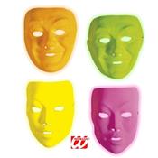 12 masques fluo adulte (4 couleurs)