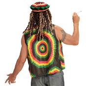 Gilet Ouvert Rasta Polyester Mixte - (40/44)