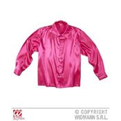 Chemise rose homme satinée-M