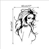 Sticker adhésif belle femme nue sexy (42 x 61 cm)
