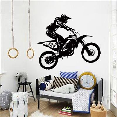 Sticker motard - 53 x 60 cm