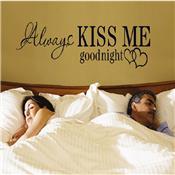 Sticker adhésif kiss me good night (46 x 65 cm)