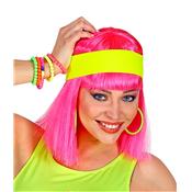 Bandeau stretch jaune fluo