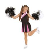 Déguisement Cheerleader Rose et Noir (5/7 ans)