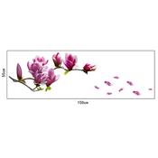 Sticker adhésif branche de magnolia (55 x 150 cm)