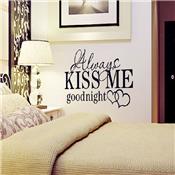 Sticker adhésif kiss me good night (46 x 65 cm)