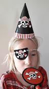 Set pirate enfant cartonné anniversaire/nouvel an -3/8 ans