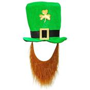 Chapeau saint patrick/lutin avec barbe