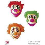 1 Masque clown avec cheveux assorti