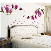 Sticker adhésif branche de magnolia (55 x 150 cm)