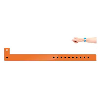 10 Bracelets VIP Vinyle orange