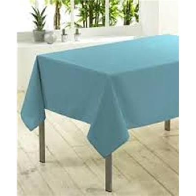 Nappe intisée bleu turquoise en soft imperméable - 1.20 x 2.50 mètres