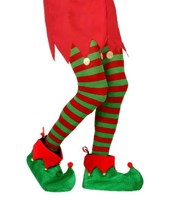 Couvre-chaussures/chaussettes lutin avec grelot - 30 cm (38/44)