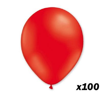 100 ballons rouges 30 cm