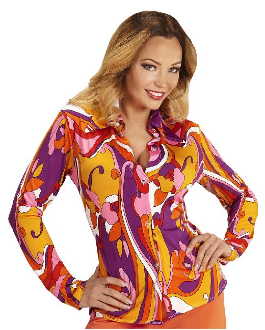 Chemise femme groovy 70's -Taille S/M