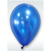 50 ballons métalliques bleu marine 30 cm