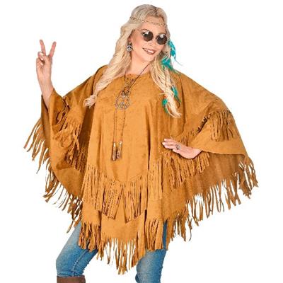 Poncho daim style 70/80 mixte homme - femme