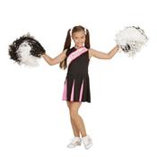 Déguisement Cheerleader Rose et Noir (5/7 ans)
