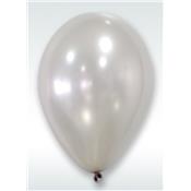 50 ballons métalliques argent 30 cm