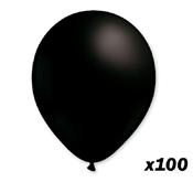100 ballons noires 30 cm