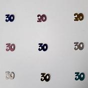 Confettis de table métal anniversaire - 30 ans ( sachet de 100)